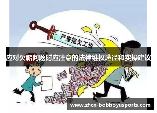 应对欠薪问题时应注意的法律维权途径和实操建议